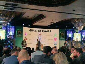 Caf On Here Are Some Snaps Of The Live Draw