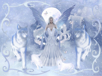 Snow Angel Wallpaper