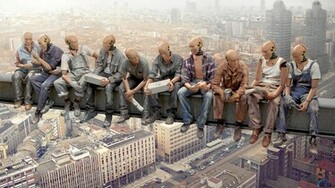 Wallpaper Lunch Atop A Skyscraper Parody X HDtv