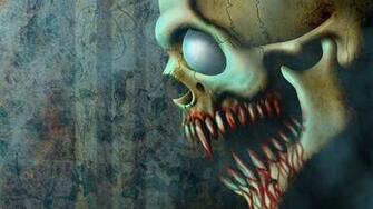 Bloody Skull Wallpaper