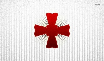 Symmetrical Cross Wallpaper Vector
