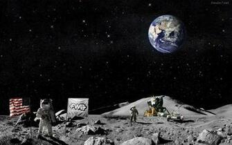 Descargar Fondos De Pantalla Foto Primer Astronauta Luna HD Widescreen