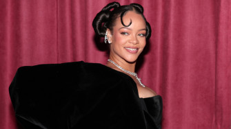 Rihanna Wore Head To Toe Red Including Lips And Nails For Her