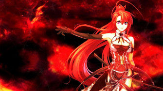 Get Your Game On With This Red Aesthetic Anime Laptop Wallpaper