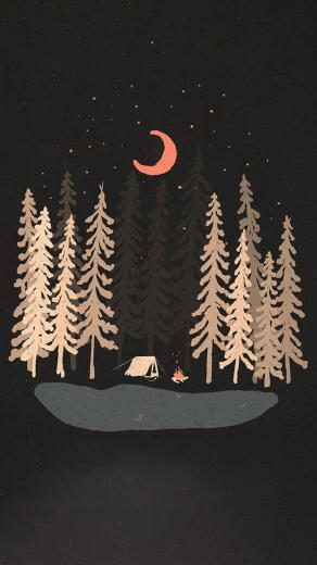 Digital Art Portrait Display Nature Trees Forest Camping