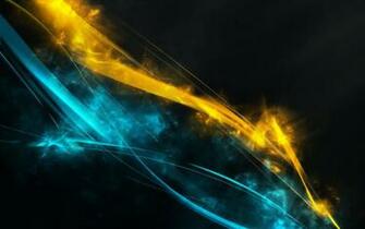 Blue And Yellow Lines Wallpaper