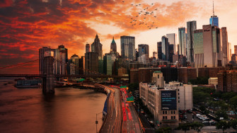 Sunset Over Manhattan