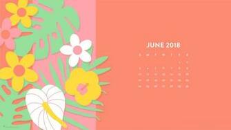 June Tropical Flowers Wallpaper Sarah Hearts