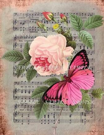 Paris Printable 300dpi Shabby Wallpaper Sheet By Graphicsandmore