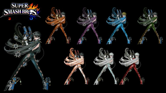 Super Smash Bros Bayonetta Alternate Costumes By Terranort9406 On