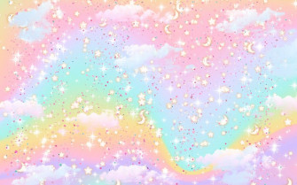 Pastel Rainbow Cute Aesthetic Desktop Wallpaper