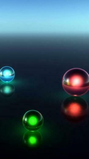 HD 3d Color Glass Ball Wallpaper For iPhone 6s Plus