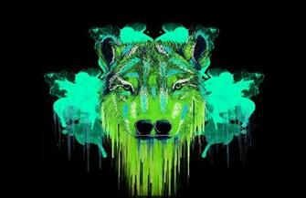 Psychedelic Wolf Wallpaper Psy By
