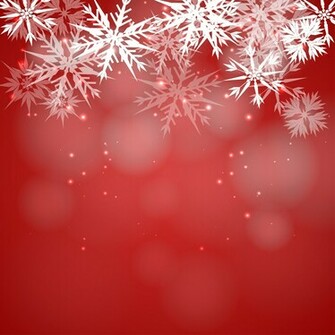 Red Snowflake Background Greatvectors