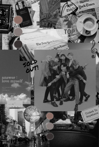 Bts Black Wallpaper