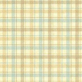 Yellow Brown Yk0110 Woven Plaid Wallpaper Baby Nursery Kids