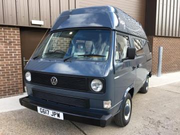 Happy Camper Blue Van Curtain Set For Vw T25 Blackout