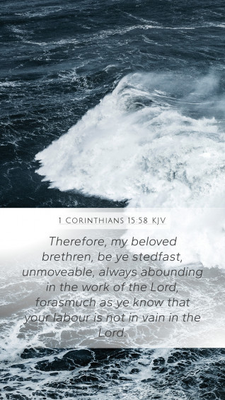 Corinthians Kjv Mobile Phone Wallpaper Therefore My