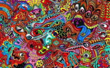 Trippy Hippie Wallpaper Top Background