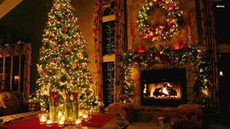 Christmas Fireplace Background