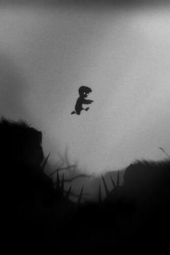 Xbox Jumping Screenshots Grayscale Limbo Monochrome Screenshot Xbla