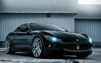 Baixar Wallpaper Maserati Gran Turismo Preto Frente Papis De Parede
