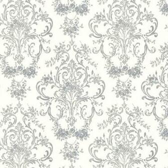 Aston Silver Patterned Wallpaper