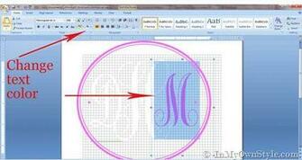 Create A Monogram Using Microsoft Word