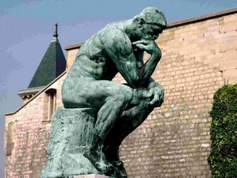 Wallpaper Rodin The Thinker