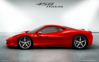 Ferrari Italia Side Wallpaper Stock