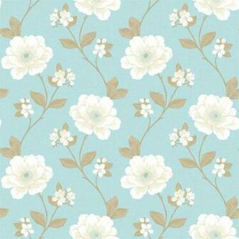 Natural Floral Juliet Flower Leaf 10m Wallpaper Roll Wall Decor Art