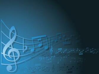 Blue And White Music Background Ppt