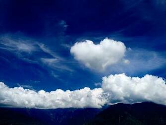 3d Love With Clouds Wallpaper For Desktop