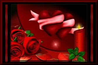 Hearts And Flowers Wallpaper