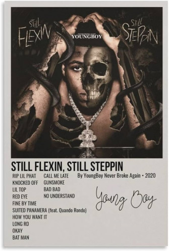 Amazon Xinyin Youngboy Poster Still Flexin Steppin