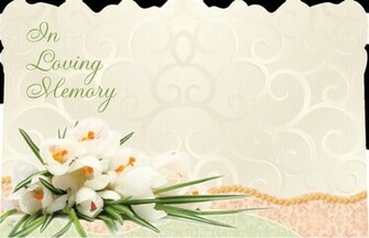 Enclosure Cards Card In Loving Memory Back