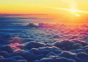 Sunrise Above The Clouds Wallpaper Cloud Desktop Background
