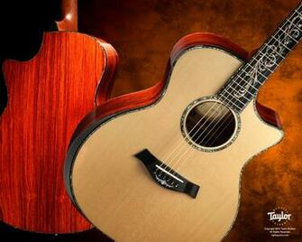Acoustic Guitar Wallpaper Widescreen Taylor Guitars