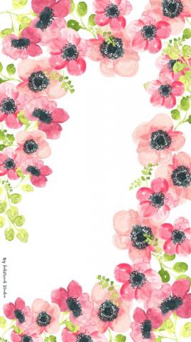 Watercolor Floral Wallpaper Inkstruck Studio