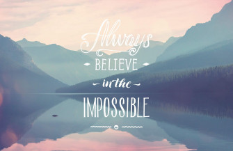 The Impossible Inspirational Quote Wallpaper Mural