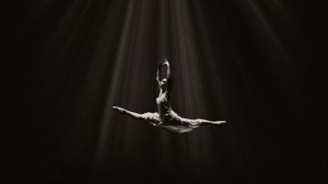 Wallpaper Ballerina Ballet Dance Bw Flight