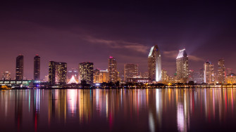 Wallpaper 4k San Diego Skyline