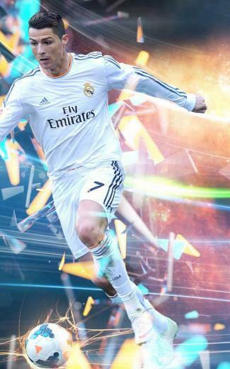 Cristiano Ronaldo In Action HD Mobile Wallpaper