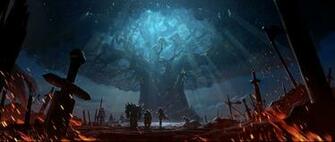 Bfa Battle For Teldrassil Dual Monitor Wallpaper