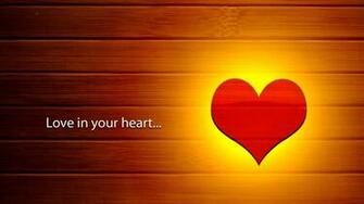 Wallpaper Love Heart Fire Feeling Full HD