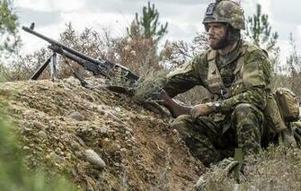 Wallpaper Canadian Army Soldiers Weapons Men