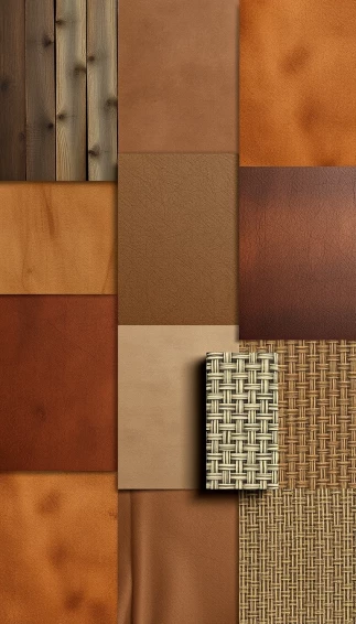Collage Brown Wallpaper