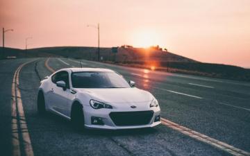 Wallpaper Subaru Brz Cars Sunset Coolwallpaper