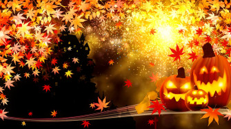 Colorful Beautiful Pumpkin Happy Halloween HD Wallpaper
