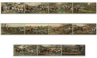 Hunts Scene Border Contemporary Wallpaper By Wall Sticker Outlet